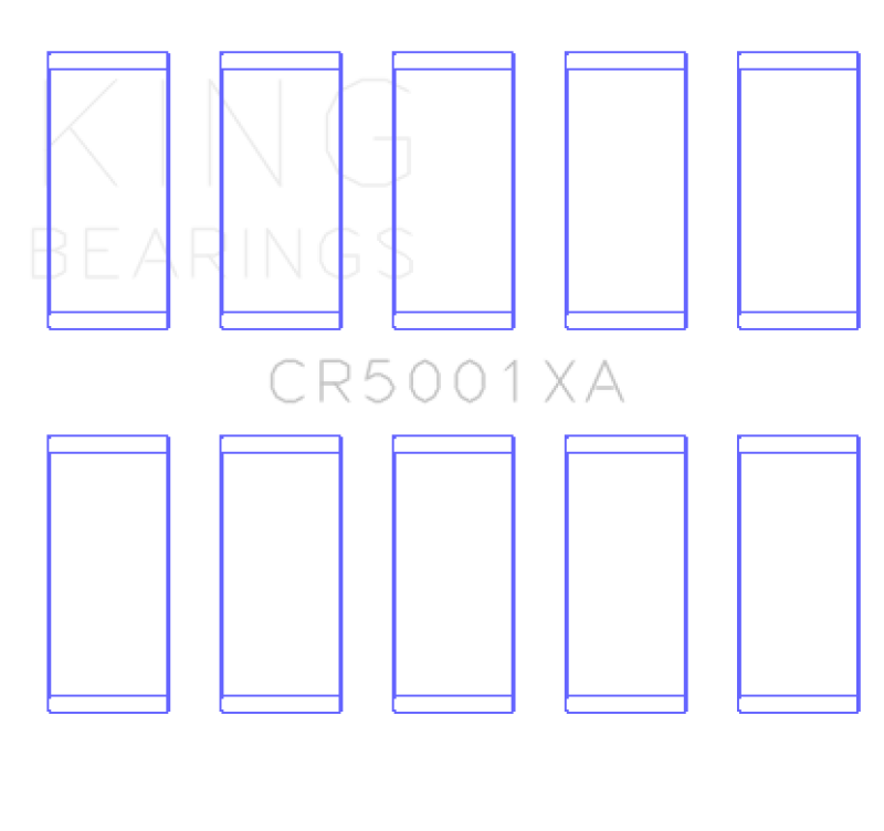 King Engine Bearings Ford Duratorq Safa/3.2 Tdci (Size +0.25mm) Connecting Rod Bearing Set