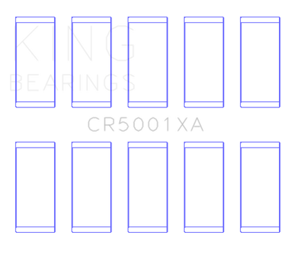 King Engine Bearings Ford Duratorq Safa/3.2 Tdci (Size +0.25mm) Connecting Rod Bearing Set