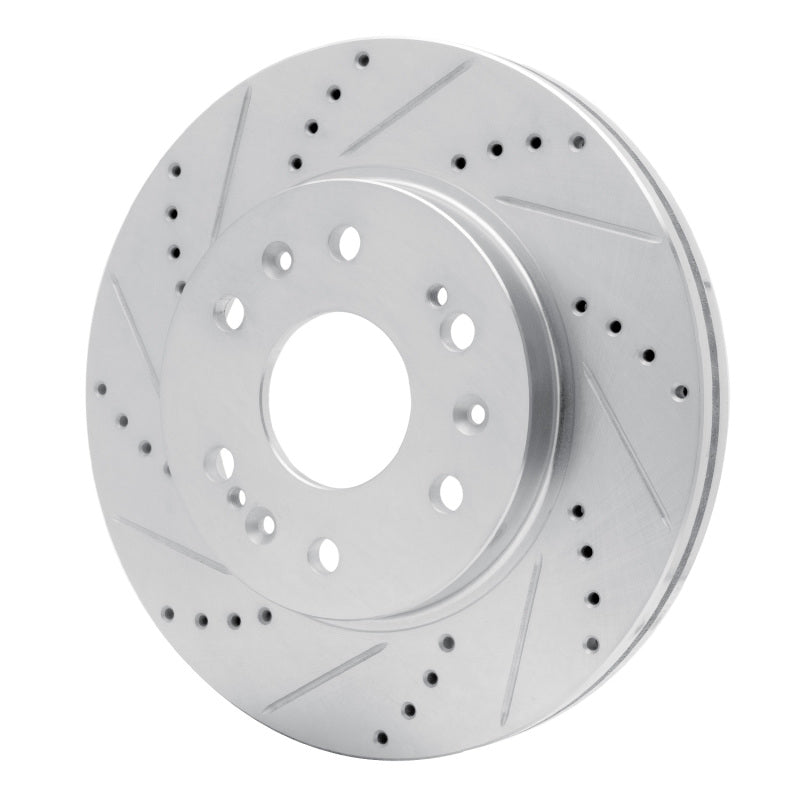 DFC 05-20 Cadillac Escalade Front Left Drilled & Slotted Silver Brake Rotor