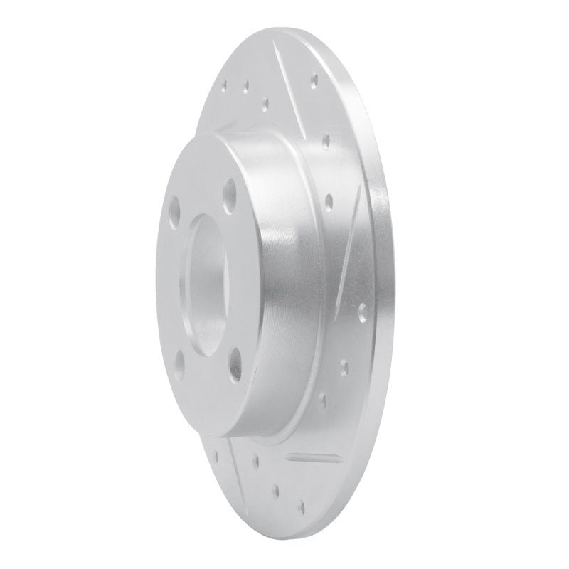 R1 Concepts R1 84-95 Audi 90 Quattro Rear Right Drilled & Slotted Silver Brake Rotor