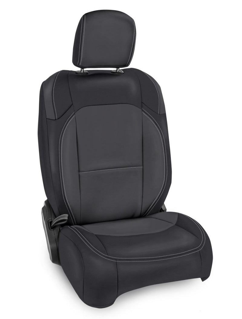 PRP Seats PRP 2018+ Jeep Wrangler JLU/4 Door/Gladiator JT/Non-Rubicon Front Seat Covers(Pair) -Black/Grey