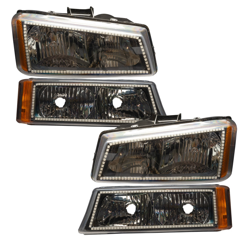 ORACLE Lighting Oracle 03-06 Chevy Silv Pre-Assembled Headlights w/ Parking Lights - w/ Simple Controller