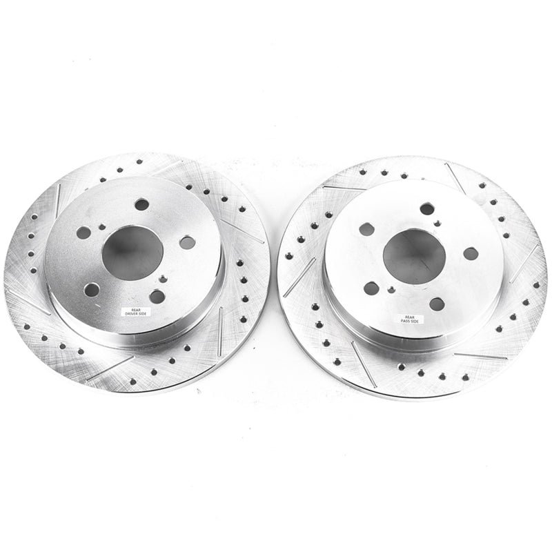 PowerStop Power Stop 2019 Lexus ES350 Rear Evolution Drilled & Slotted Rotors - Pair