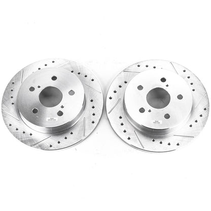PowerStop Power Stop 2019 Lexus ES350 Rear Evolution Drilled & Slotted Rotors - Pair