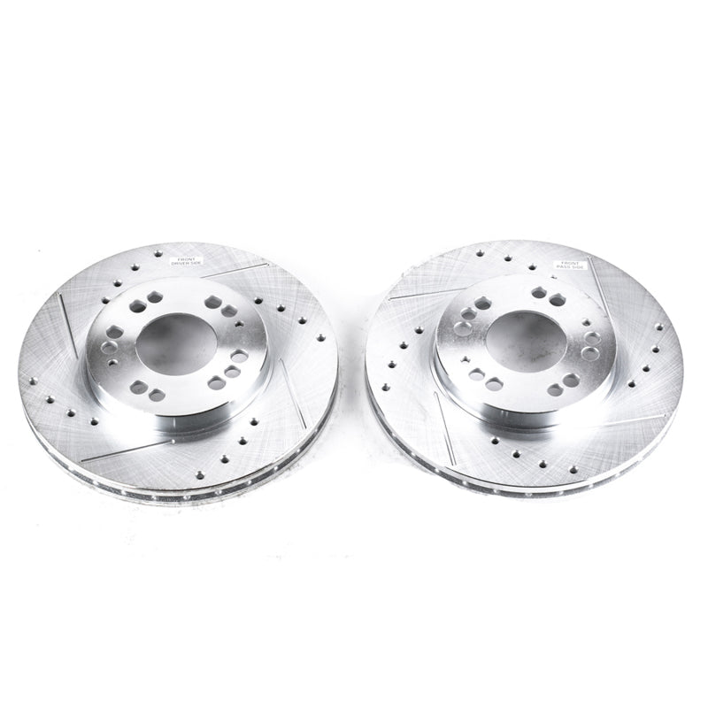 PowerStop Power Stop 91-96 Dodge Stealth Front Evolution Drilled & Slotted Rotors - Pair