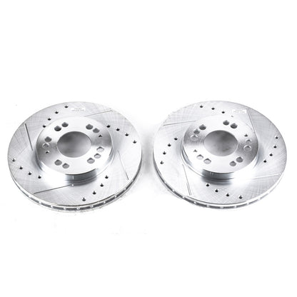 PowerStop Power Stop 91-96 Dodge Stealth Front Evolution Drilled & Slotted Rotors - Pair