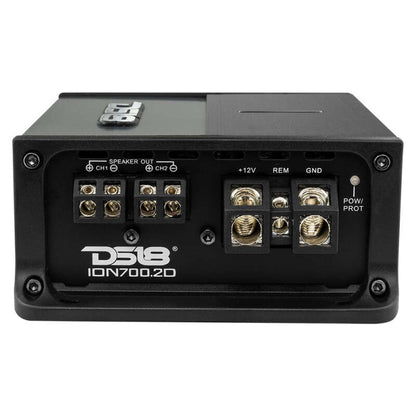 DS18 2-Channel Amp 700/4ohm Bridge 2x 350/2ohm 2x 240/4ohm Watts RMS Class D