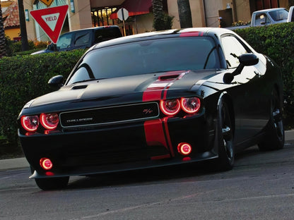 ORACLE Lighting Oracle 0814 Dodge Challenger Dynamic Surface Mount Headlight/Fog Light Halo Kit COMBO