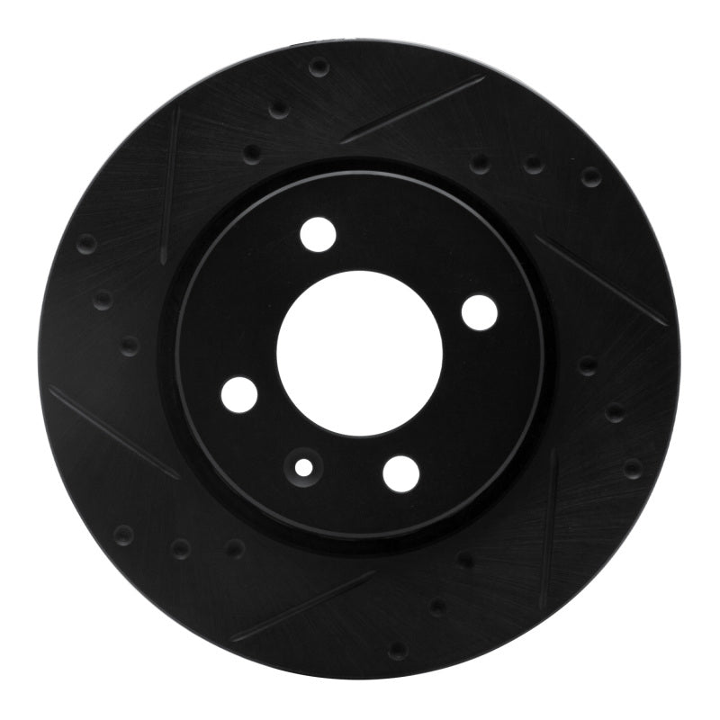 R1 Concepts R1 09-17 Volkswagen SAVEIRO (Mexico) Front Left Drilled & Slotted Black Brake Rotor