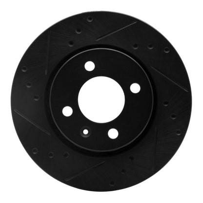 R1 Concepts R1 09-17 Volkswagen SAVEIRO (Mexico) Front Left Drilled & Slotted Black Brake Rotor