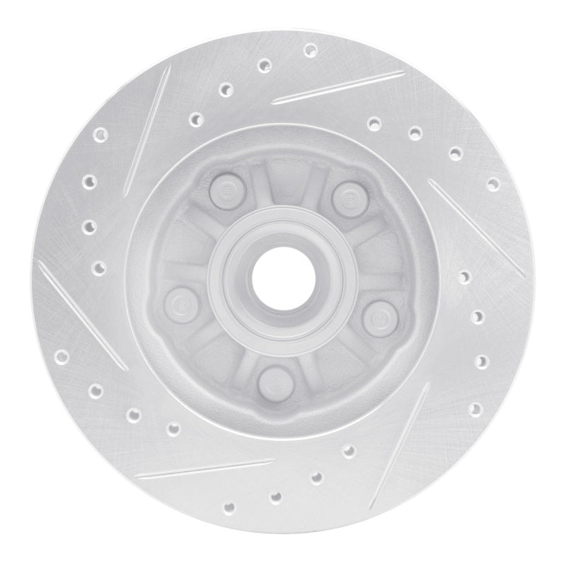R1 Concepts R1 98-02 Ford Ranger (USA/Canada) Front Right Drilled & Slotted Silver Brake Rotor