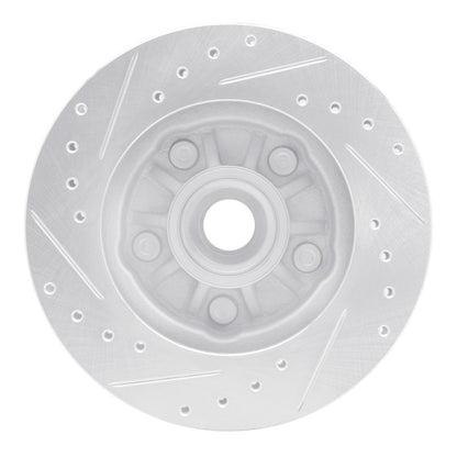 R1 Concepts R1 98-02 Ford Ranger (USA/Canada) Front Right Drilled & Slotted Silver Brake Rotor