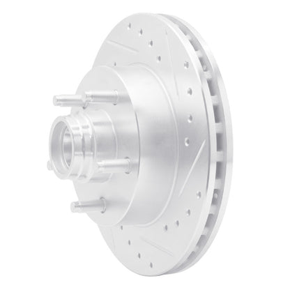 R1 Concepts R1 98-02 Ford Ranger (USA/Canada) Front Right Drilled & Slotted Silver Brake Rotor