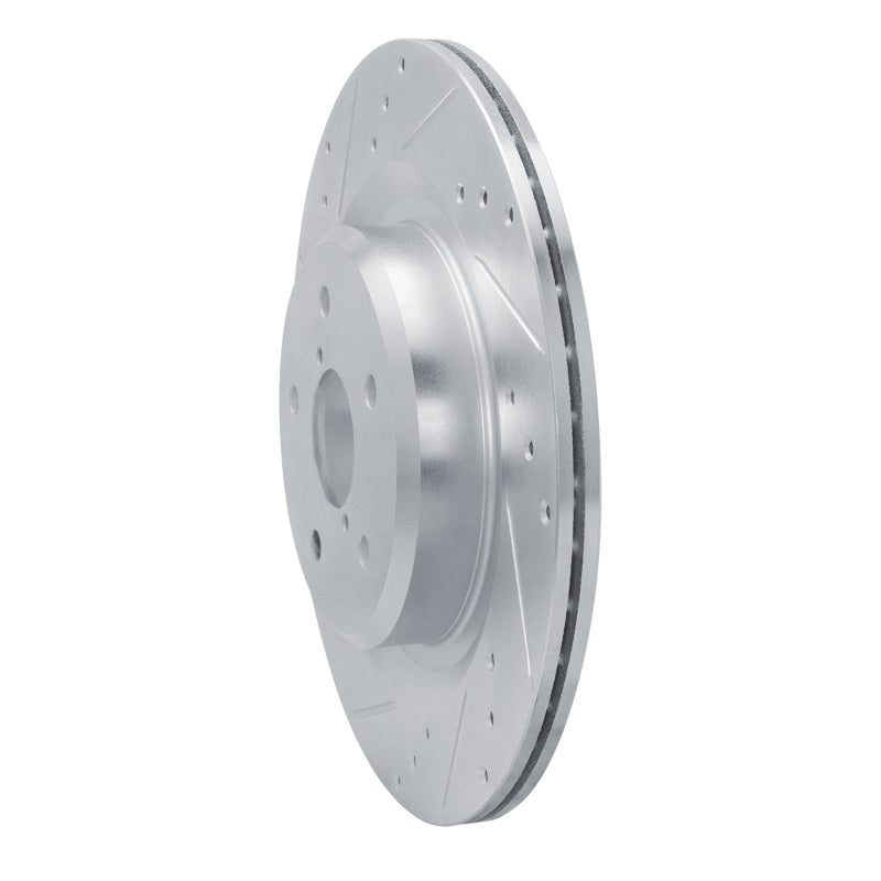 R1 Concepts R1 19-25 Subaru ASCENT Rear Left Drilled & Slotted Silver Brake Rotor