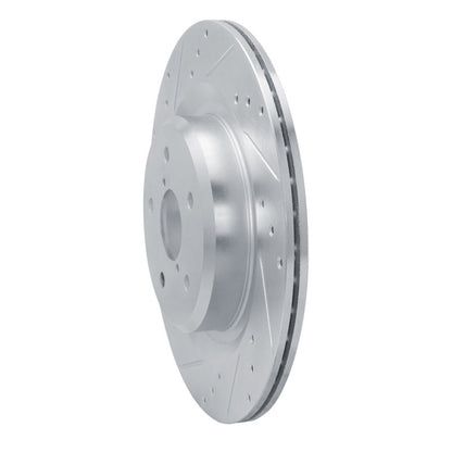 R1 Concepts R1 19-25 Subaru ASCENT Rear Left Drilled & Slotted Silver Brake Rotor