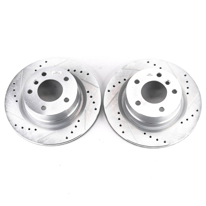 PowerStop Power Stop 08-13 BMW 128i Rear Evolution Drilled & Slotted Rotors - Pair