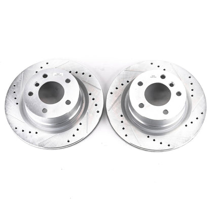PowerStop Power Stop 08-13 BMW 128i Rear Evolution Drilled & Slotted Rotors - Pair