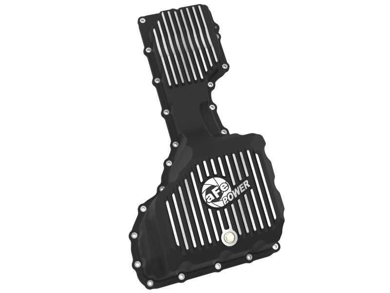 aFe 17-19 GM Diesel V8-6.6L L5P Engine Oil Pan w/ Machined Fins