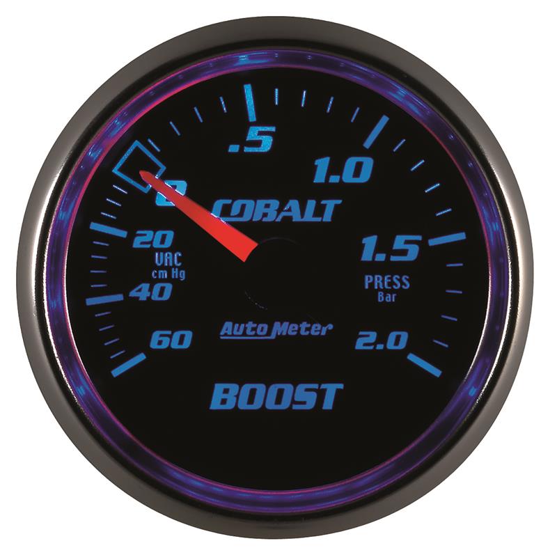 Autometer Cobalt 52mm 2 BAR Mechanical Boost Gauge