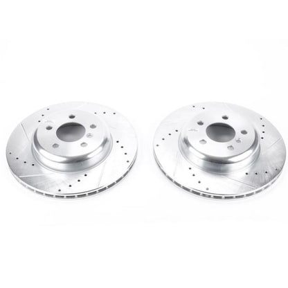 PowerStop Power Stop 16-18 BMW 320i xDrive Rear Evolution Drilled & Slotted Rotors - Pair