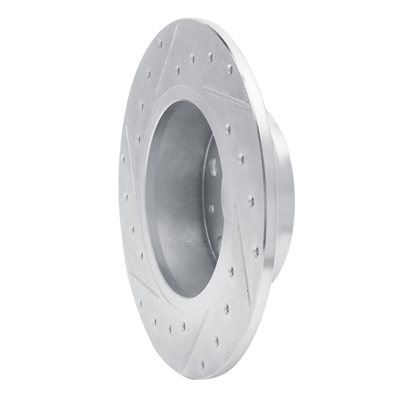 R1 Concepts R1 17-25 Audi Q2 (Mexico) Rear Right Drilled & Slotted Silver Brake Rotor