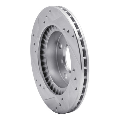 R1 Concepts R1 95-02 Suzuki Esteem Front Right Drilled & Slotted Silver Brake Rotor