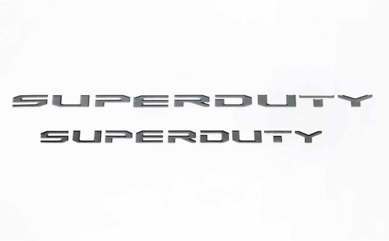 Putco 2023 Ford Super Duty Hood Lettering Ford Lettering Emblems (Black Platinum)