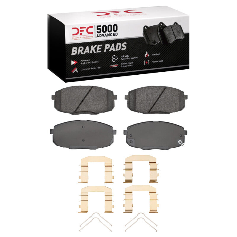 DFC 10-24 Kia Seltos (Mexico) Front 5000 Advanced Ceramic Brake Pads and Hardware Kit