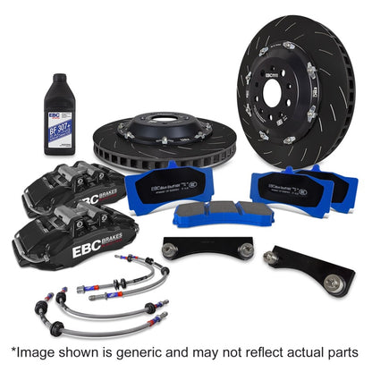 EBC Racing 92-05 BMW 3-Series E36/E46 Black Apollo-6 Calipers 355mm Rotors Front Big Brake Kit