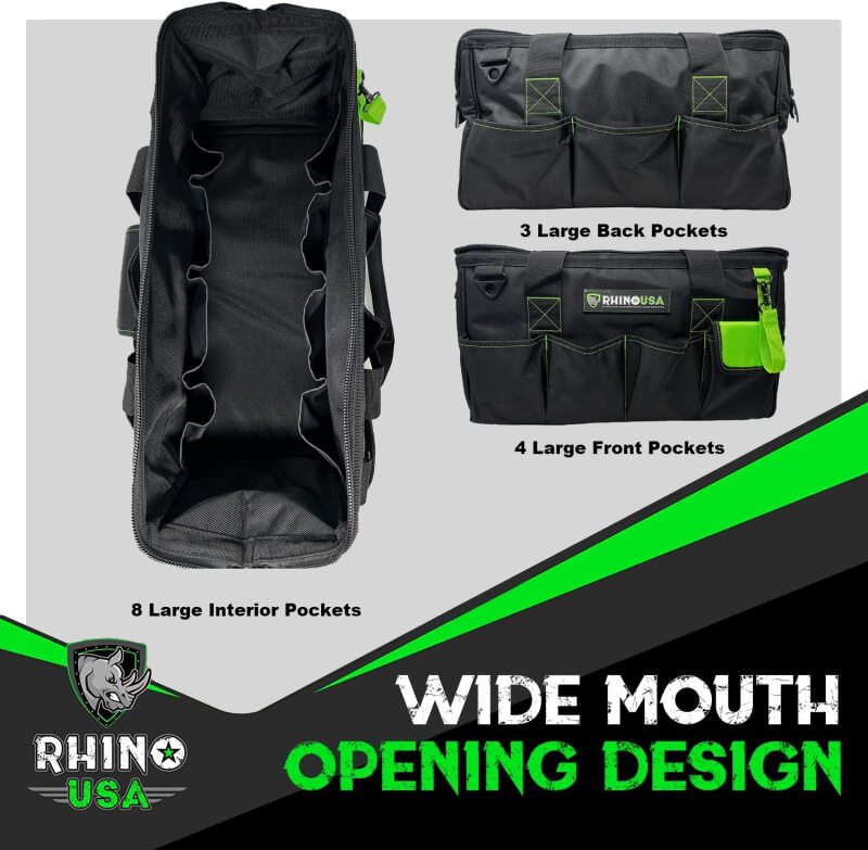 Rhino USA Heavy Duty Tool Bag (Black)