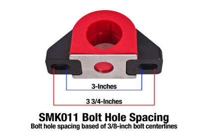 BMR Suspension BMR Universal 1.5in Billet Aluminum Sway Bar Mount Mount (Polyurethane) - Black