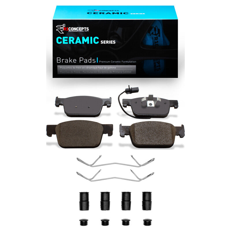 R1 Concepts R1 16-25 Audi A4 (Mexico) Front Ceramic Pads & Hardware Kit