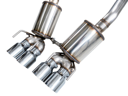 AWE Tuning 09-13 Chevrolet Corvette 6.2L Touring Edition Axle-Back Exhaust w/ Chrome Silver Tips