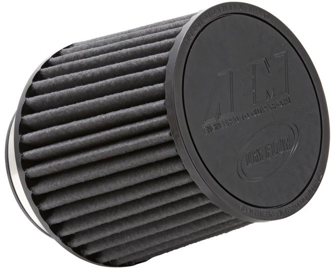 AEM Induction AEM Brute Force Dryflow Air Filter - Conical 6in Base OD / 5.125in Top OD / 5.25in Height