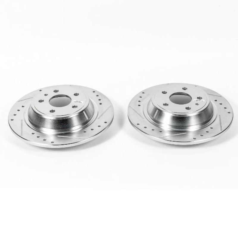 PowerStop Power Stop 13-19 Ford Fusion Rear Evolution Drilled & Slotted Rotors - Pair