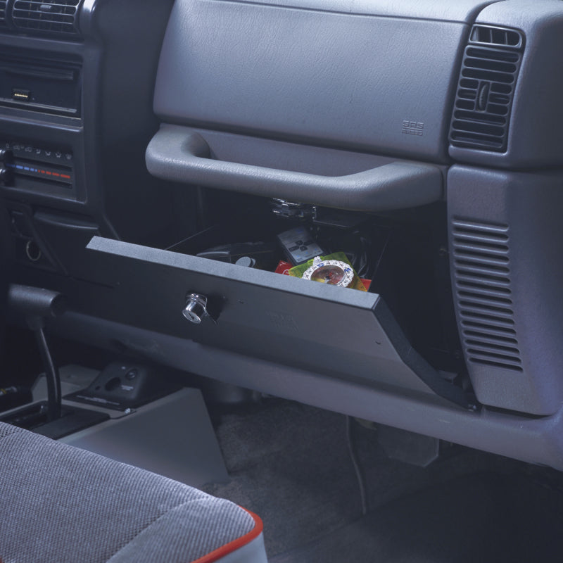 Tuffy Products Tuffy Jeep Wrangler Tj/Lj Black Glove Box W/ Keyed Lock