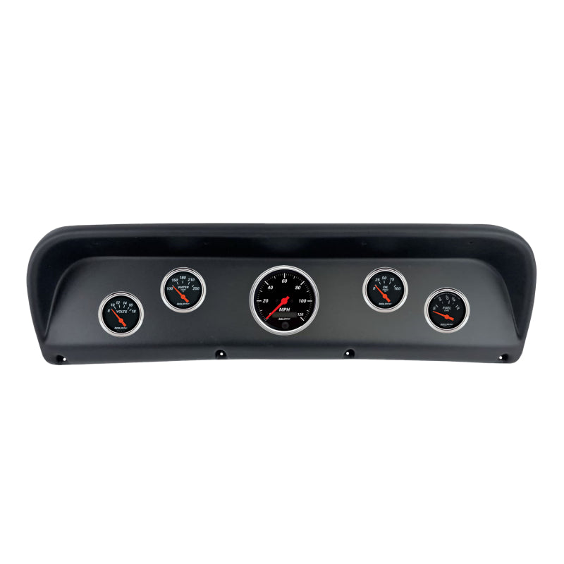 Autometer Designer Black Direct Fit Dash Kit 67-72 Ford F100 (1 x 3-3/8in. / 4 x 2-1/16in.)