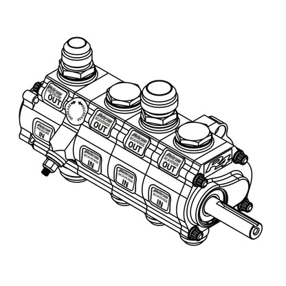 Peterson Fluid Systems R4 4-Stage Oil Pump - Right Side Mount - Rear Drive Drag