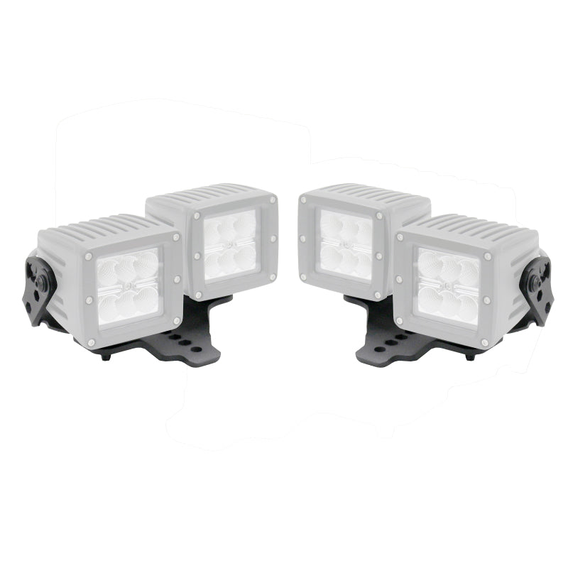 Go Rhino 18-20 Jeep Wrangler JL/JLU/Gladiator JT Light Mount - Two 3in Cubes
