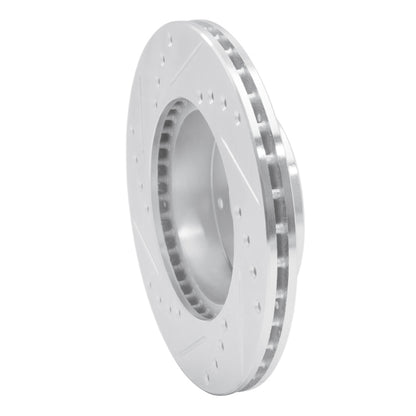 R1 Concepts R1 84-90 Honda Prelude Front Right Drilled & Slotted Silver Brake Rotor