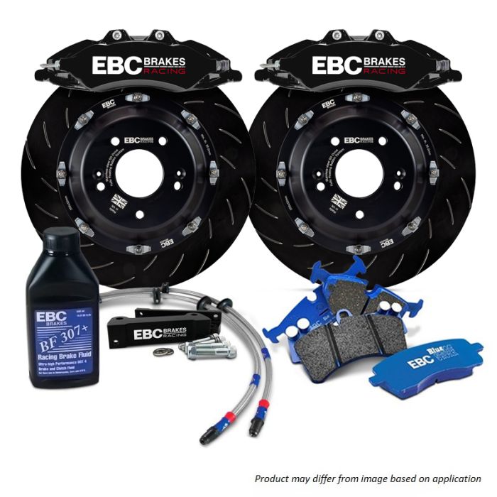 EBC BBK033BLK2 Big Brake Kit Front 380x36mm Curved Slotted Apollo6 Black
