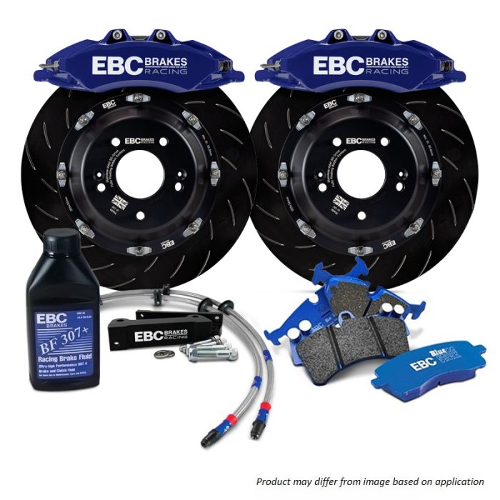 EBC BBK045BLU1 Big Brake Kit Front 355x32mm Curved Slotted Apollo6 Blue