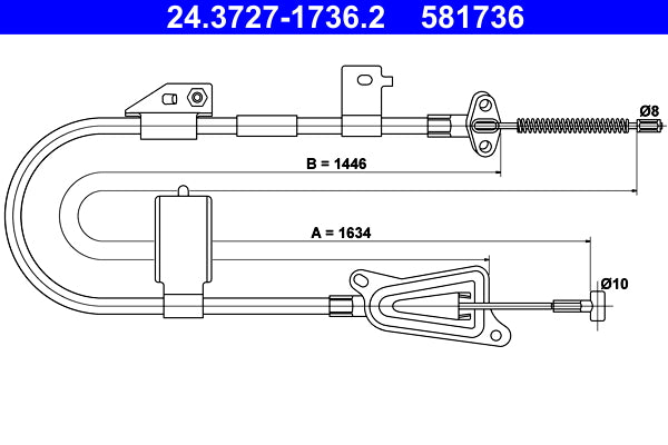 BOSCH 1987482127 Parking Brake Cable Pull