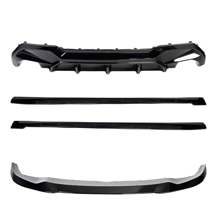 Zaero ZD-BF40BKGBDE BMW 1 SERIES 128TI, 120D, 120I & M135I F40 EVO-1 GLOSS BLACK BODY KIT BY ZAERO (2019-2024)