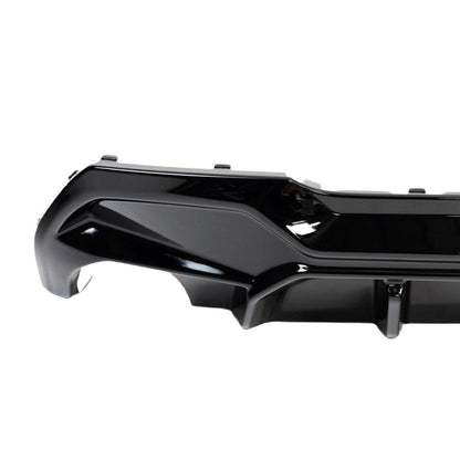Zaero ZA-F4X-PRE-LCI-SE-DF BMW 1 SERIES 116I 116D 118I 118D F40 SINGLE EXIT EVO-1 GLOSS BLACK REAR DIFFUSER