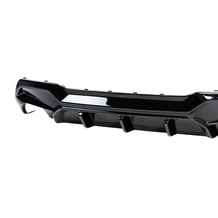 Zaero ZA-F4X-PRE-LCI-SE-DF BMW 1 SERIES 116I 116D 118I 118D F40 SINGLE EXIT EVO-1 GLOSS BLACK REAR DIFFUSER