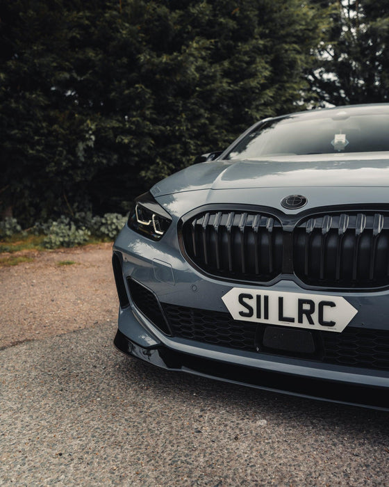 Zaero ZA-F4X-PRE-LCI-FS BMW 1 SERIES M SPORT & M135I F40 EVO-1 GLOSS BLACK FRONT SPLITTER