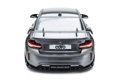 Adro A14A30-1501 BMW 2 SERIES F22 & M2 F87 PRE-PREG CARBON FIBRE SWAN NECK AT-R1 REAR WING (2014-2021)