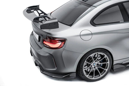 Adro A14A30-1501 BMW 2 SERIES F22 & M2 F87 PRE-PREG CARBON FIBRE SWAN NECK AT-R1 REAR WING (2014-2021)