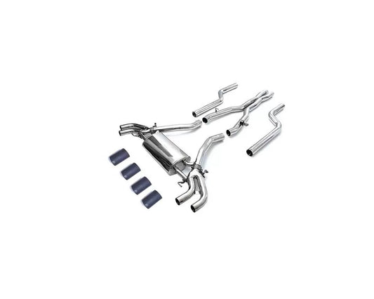 Valvetronic Exhaust System BMW G06 X6M with Matte Black Tips | ML Performance Car Parts